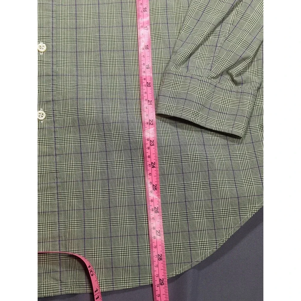 Vtg Blue Tag Polo Ralph Lauren‎ Long Sleeve Button Down Large Shirt Purple Green
